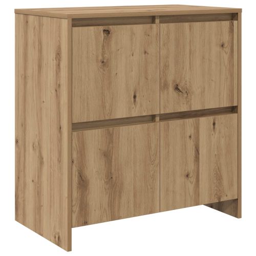 Служебен шкаф 3 pcs Дъб 70 x 41 x 75 см Инженерно дърво