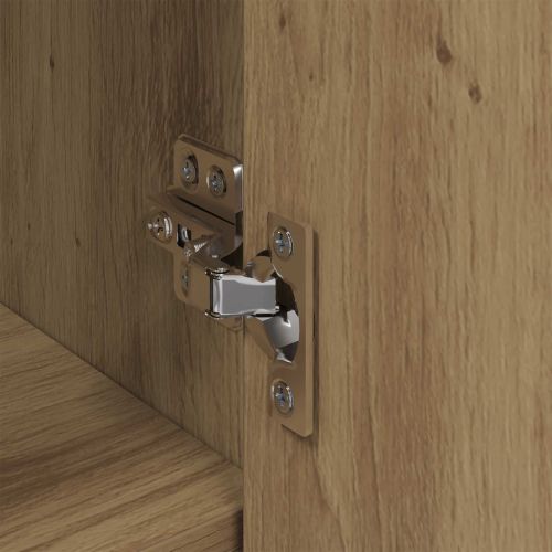 Служебен шкаф 3 pcs Дъб 70 x 41 x 75 см Инженерно дърво