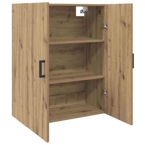 Стенно шкафче 2 pcs Дъб 69,5 x 34 x 90 см Инженерно дърво