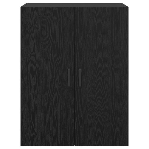 Стенно шкафче 2 pcs Черния дъб 69,5 x 34 x 90 см