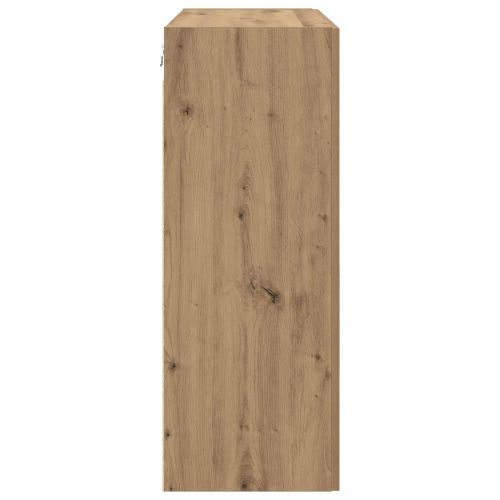 Стенно шкафче 2 pcs Дъб 69,5 x 34 x 90 см Инженерно дърво