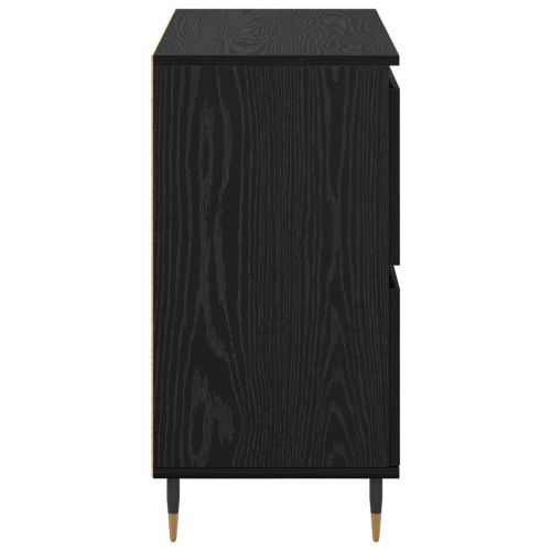 Шкаф за съхранение 2 pcs Черния дъб 60 x 35 x 70 cm