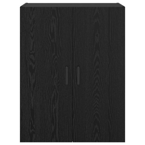 Стенно шкафче 2 pcs Черния дъб 69,5 x 34 x 90 см
