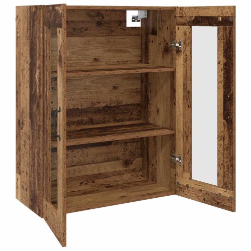 Стенни шкафове 2 pcs Старо дърво 69,5 x 34 x 90 см