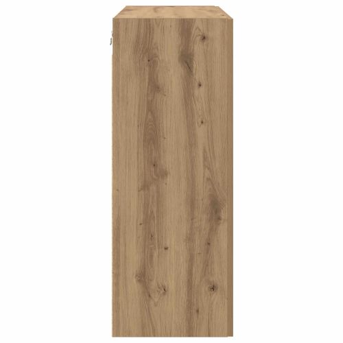 Стенно шкафче 2 pcs Дъб 69,5 x 34 x 90 см Инженерно дърво