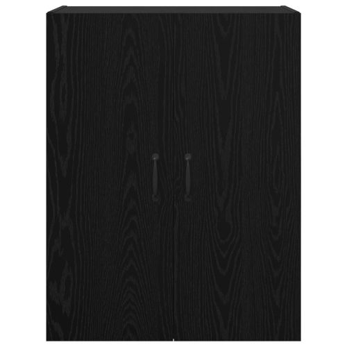 Стенно шкафче 2 pcs Черния дъб 69,5 x 34 x 90 см