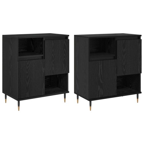 Скейдбордове 2 pcs Черен дъб