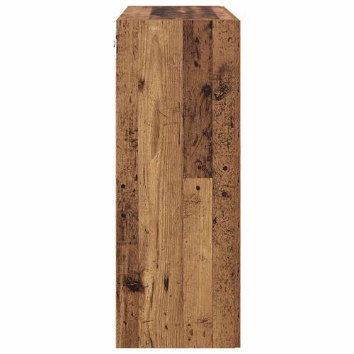 Стенно шкафче 2 pcs Старо дърво 69,5 x 34 x 90 см