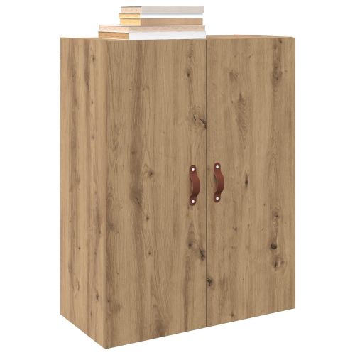 Стенно шкафче 2 pcs Дъб 69,5 x 34 x 90 см Инженерно дърво