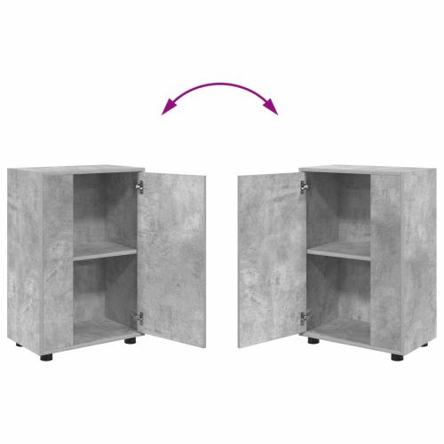Комплект ТВ шкаф 4 pcs Циментено сиво Инженерно дърво
