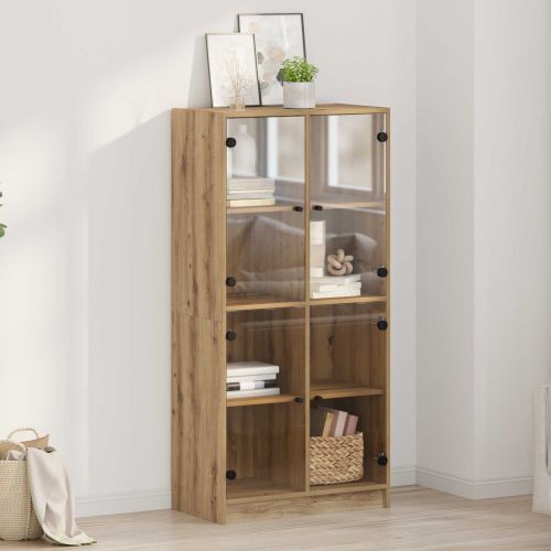 Висок шкаф Дъб 68 x 37 x 142 см Инженерно дърво