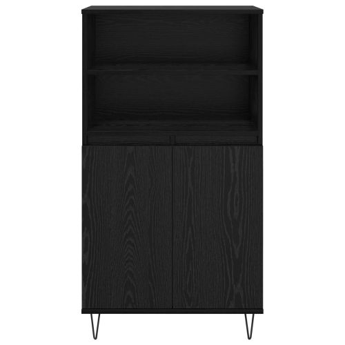 Висок шкаф Черно 60 x 36 x 110 см Инженерно дърво