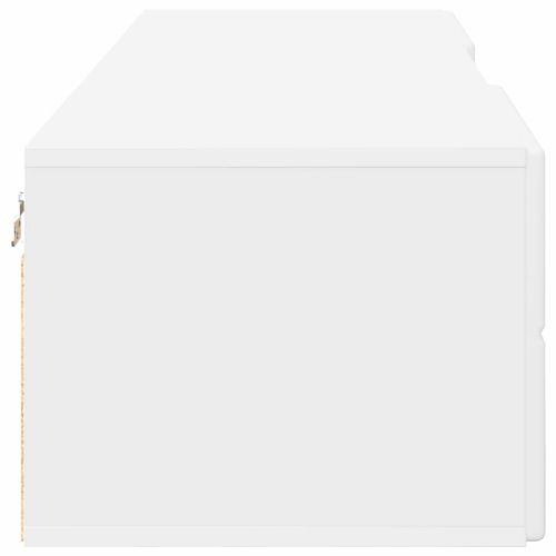 Дървен шкаф с чекмедже Бяло 150 x 39 x 30 см Инженерно дърво