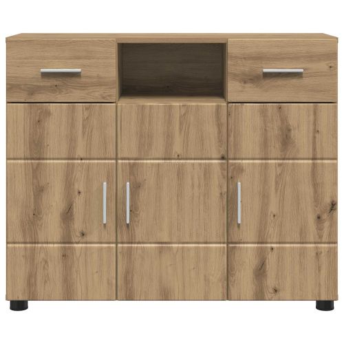Дървен шкаф с чекмедже Дъб 88,5 x 30,5 x 73 см Инженерно дърво