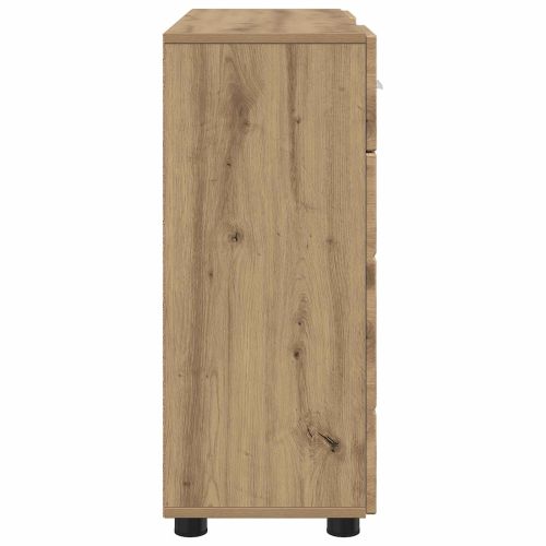 Дървен шкаф с чекмедже Дъб 88,5 x 30,5 x 73 см Инженерно дърво