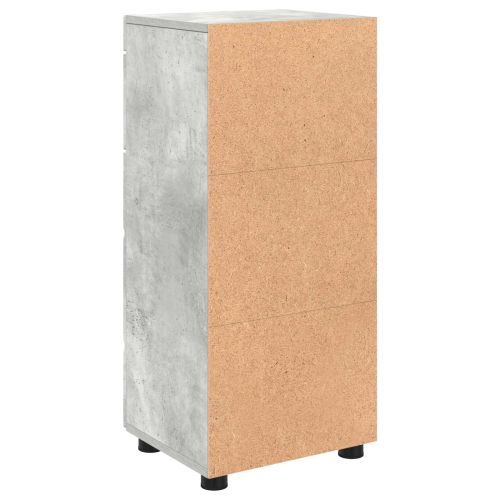 Комплект шкафове за баня TULUM Циментено сиво 37 x 31,5 x 82 см