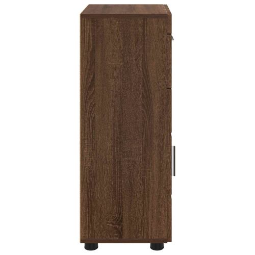 Комплект шкафове за баня TULUM Кафяв дъб 37 x 31,5 x 82 см