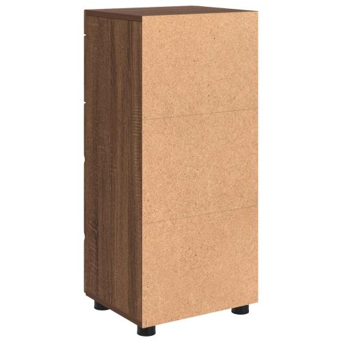 Комплект шкафове за баня TULUM Кафяв дъб 37 x 31,5 x 82 см