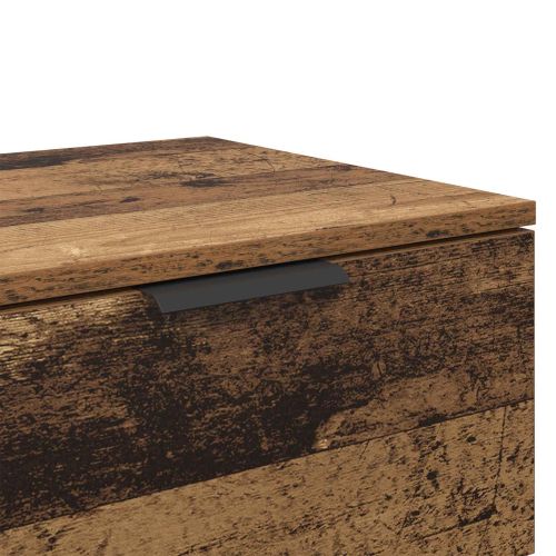 Нощен шкаф 2 pcs Старо дърво 45 x 39 x 50 см Инженерно дърво