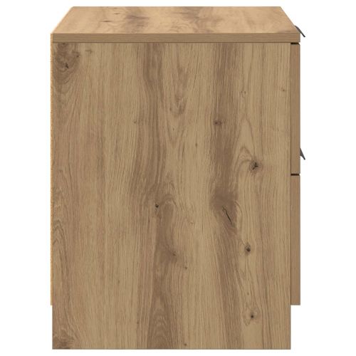 Нощен шкаф с чекмедже 2 pcs Дъб 45 x 39 x 50 см Инженерно дърво