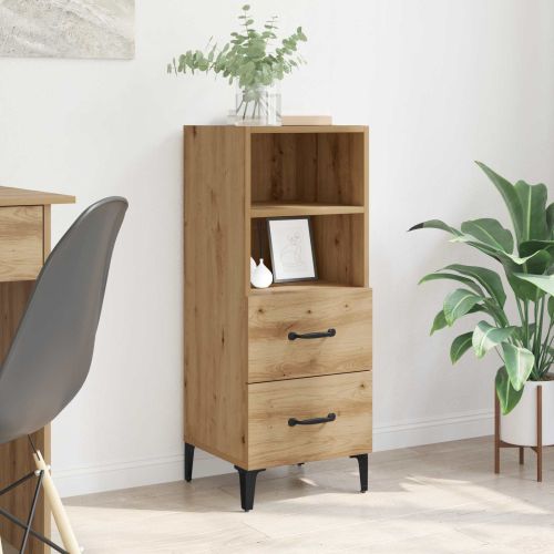 Служебен шкаф дъб артизан 34 x 34.5 x 90 см Инженерно дърво