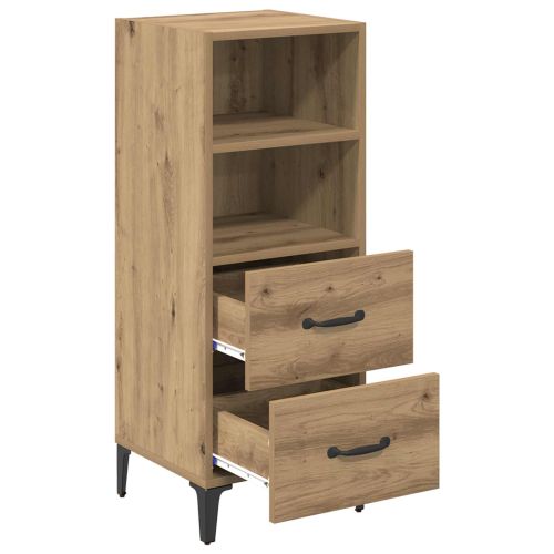 Служебен шкаф дъб артизан 34 x 34.5 x 90 см Инженерно дърво