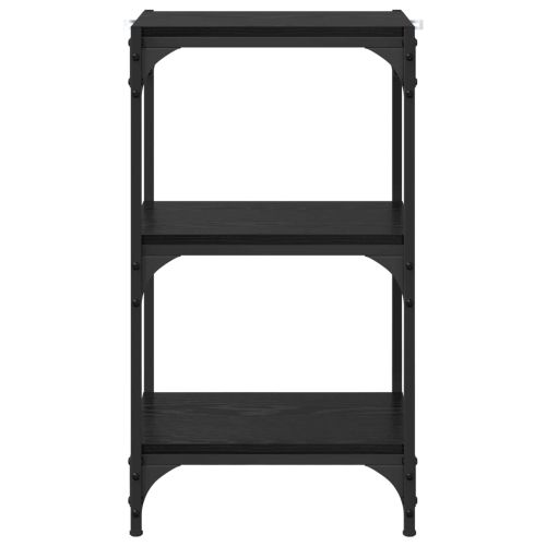 Шкаф за книги Черен дъб 40 x 33 x 70,5 см