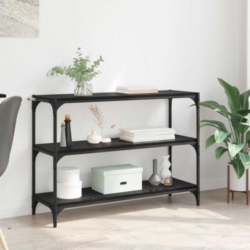 Шкаф за книги Черен дъб 100 x 33 x 70,5 см