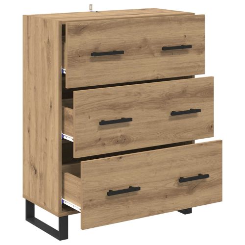 Служебен шкаф с чекмедже Дъб 69,5 x 34 x 90 см
