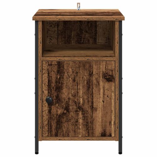 Нощен шкаф 2 pcs Старо дърво 40 x 42 x 60 см Инженерно дърво