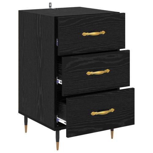 Нощен шкаф Черния дъб 40 x 40 x 66 см Инженерно дърво