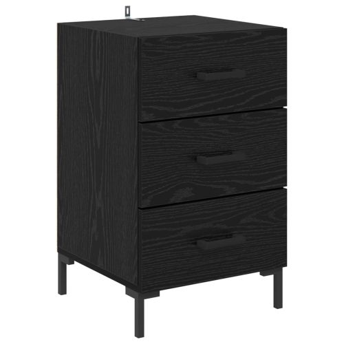 Нощен шкаф Черния дъб 40 x 40 x 66 см Инженерно дърво