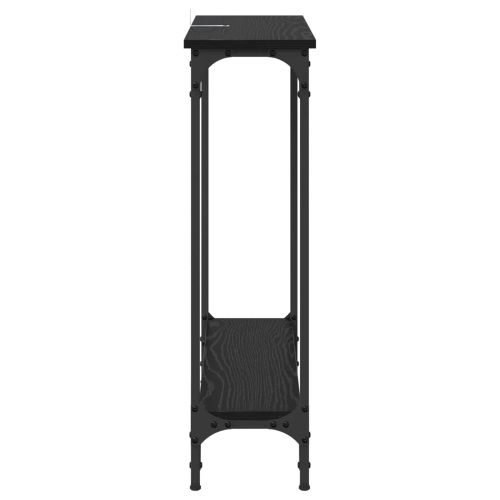 Конзолна маса Черния дъб 75 x 22,5 x 75 см Инженерно дърво