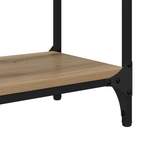 Конзолна маса с рафт Дъб 100 x 29 x 75 см Инженерно дърво