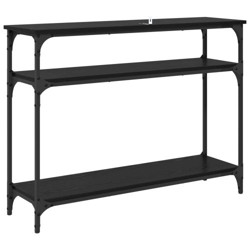 Конзолна маса Черния дъб 100 x 29 x 75 см Инженерно дърво