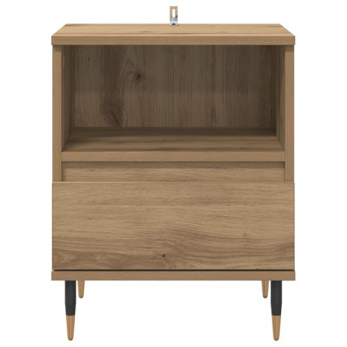 Нощен шкаф с чекмедже 2 pcs Дъб 40 x 35 x 50 см Инженерно дърво