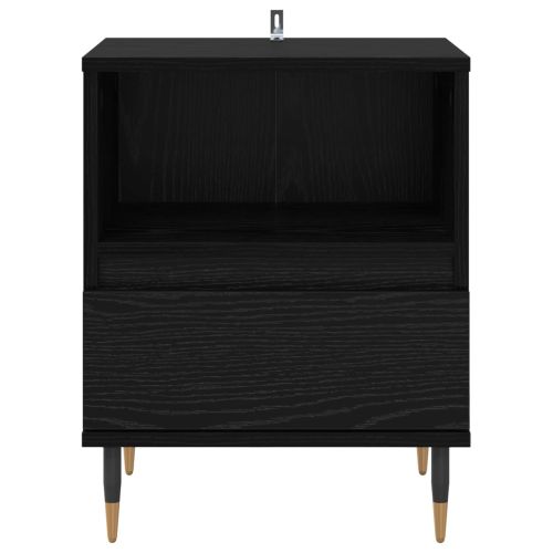 Нощен шкаф 2 pcs Черния дъб 40 x 35 x 50 см Инженерно дърво