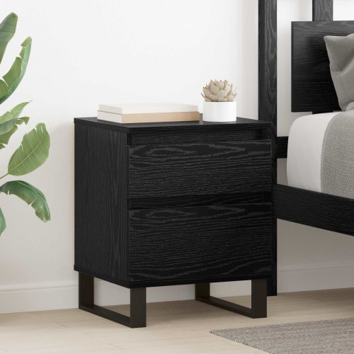 Нощен шкаф Черния дъб 40 x 35 x 50 см Инженерно дърво