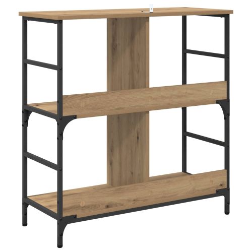 Рафт за книги дъб артизан 78.5 x 33 x 82 см Инженерно дърво