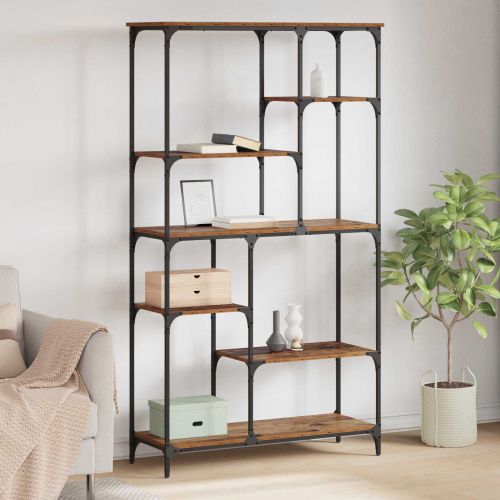 Рафт за книги Старо дърво 99 x 35,5 x 176 cm Инженерно дърво