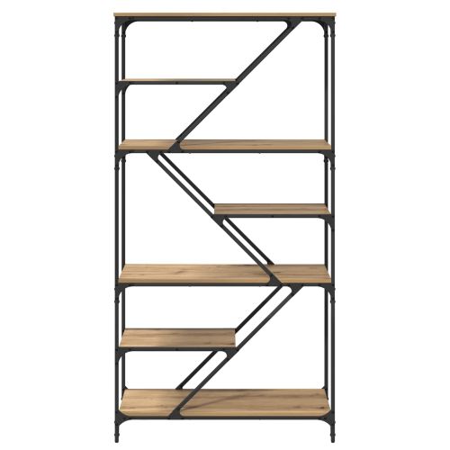 Рафт за книги Дъб 91 x 36 x 176 см Инженерно дърво