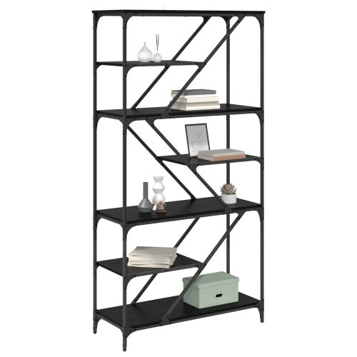 Рафт за книги Черния дъб 91 x 36 x 176 см Инженерно дърво