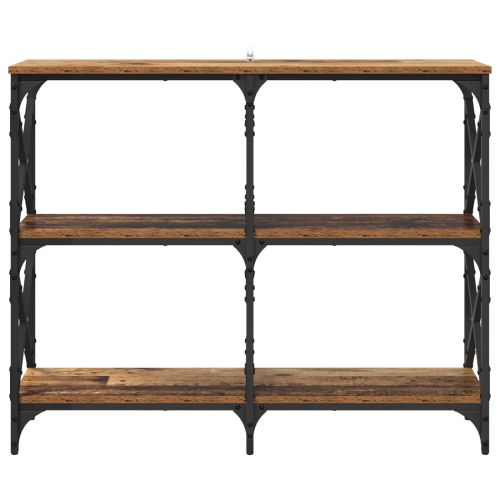 Конзолна маса Старо дърво 100 x 28 x 80,5 см Инженерно дърво