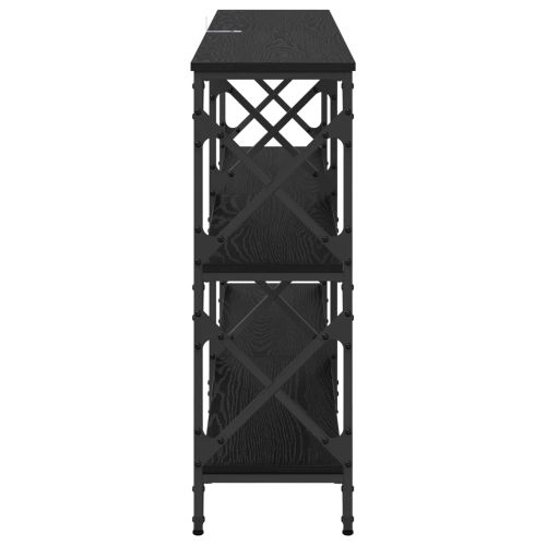 Конзолна маса Черния дъб 156 x 28 x 80,5 см Инженерно дърво