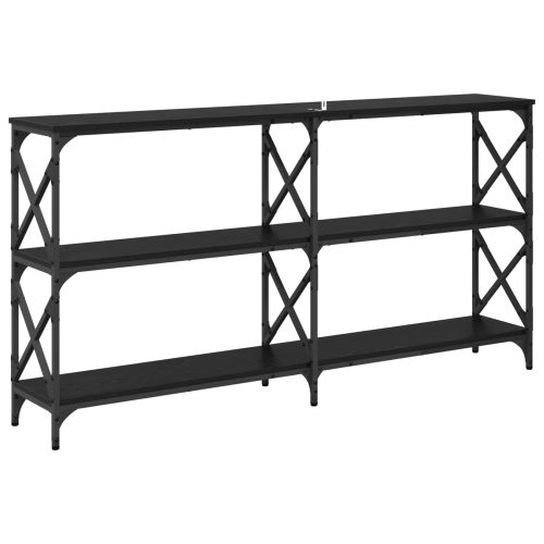 Конзолна маса Черния дъб 156 x 28 x 80,5 см Инженерно дърво
