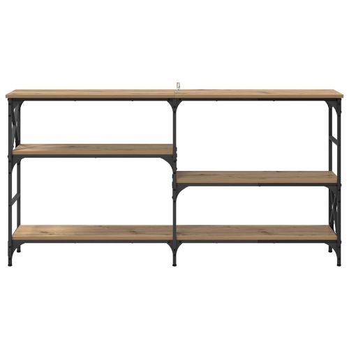 Конзолна маса с рафт Дъб 150 x 29 x 76,5 см Инженерно дърво
