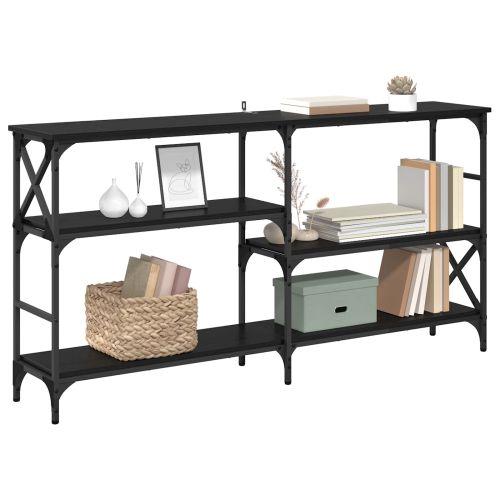 Конзолна маса Черния дъб 150 x 29 x 76,5 см Инженерно дърво