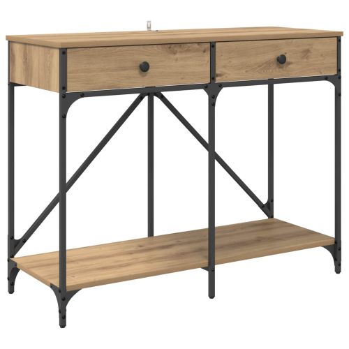Конзолна маса с чекмедже Дъб 100 x 39 x 78,5 см Инженерно дърво