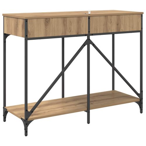 Конзолна маса с чекмедже Дъб 100 x 39 x 78,5 см Инженерно дърво