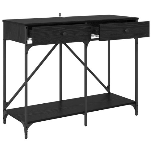 Конзолна маса Черния дъб 100 x 39 x 78,5 см Инженерно дърво
